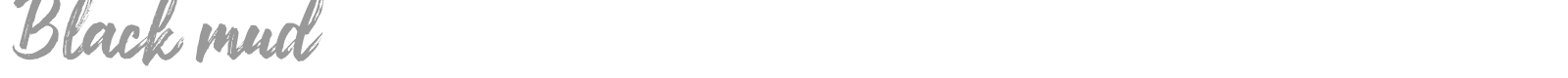 Black Mud font preview